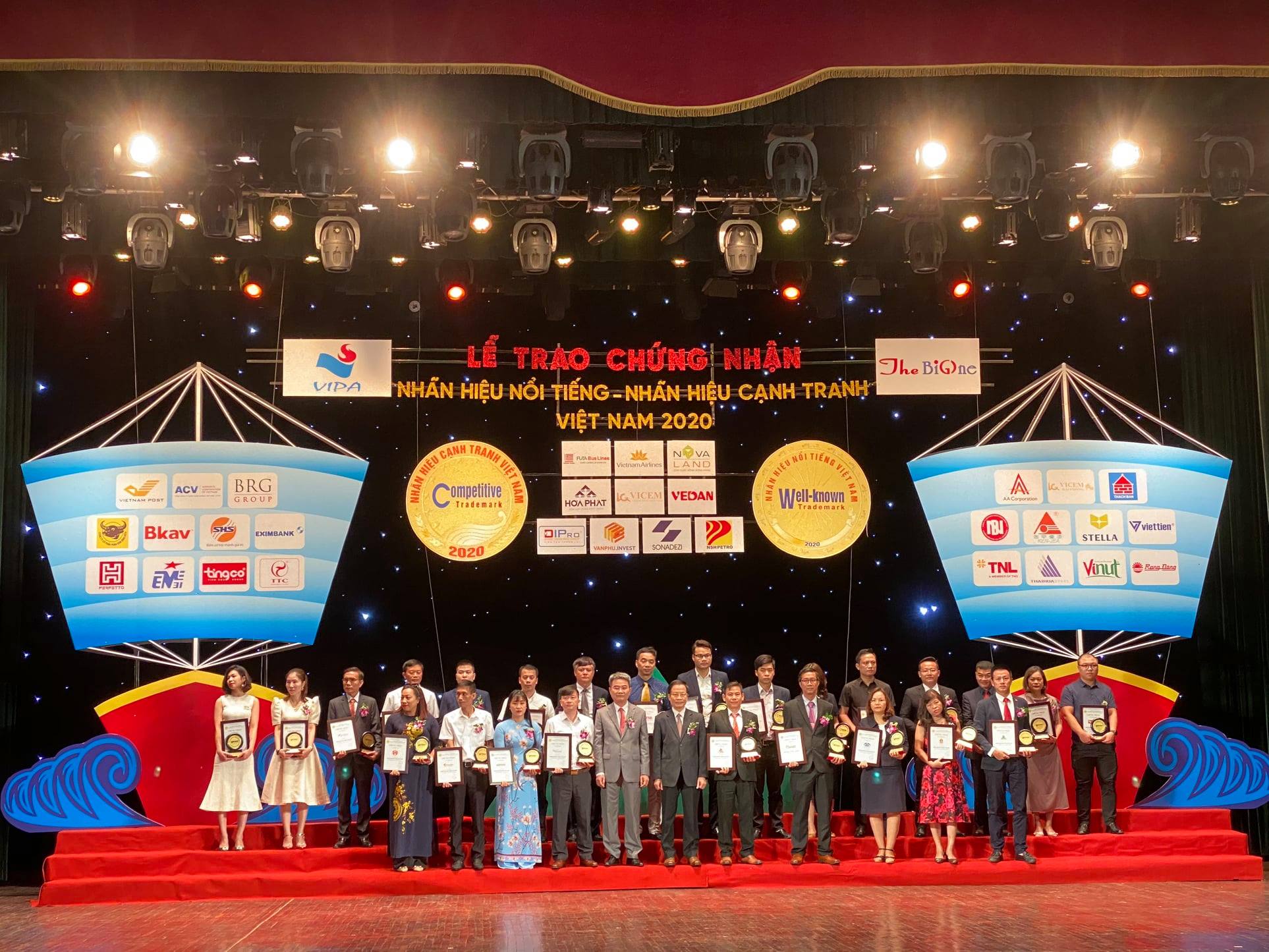 CƯỜNG THỊNH PHÁT GROUP NHẬN DANH HIỆU "NHÃN HIỆU NỔI TIẾNG - NHÃN HIỆU CẠNH TRANH 2020"